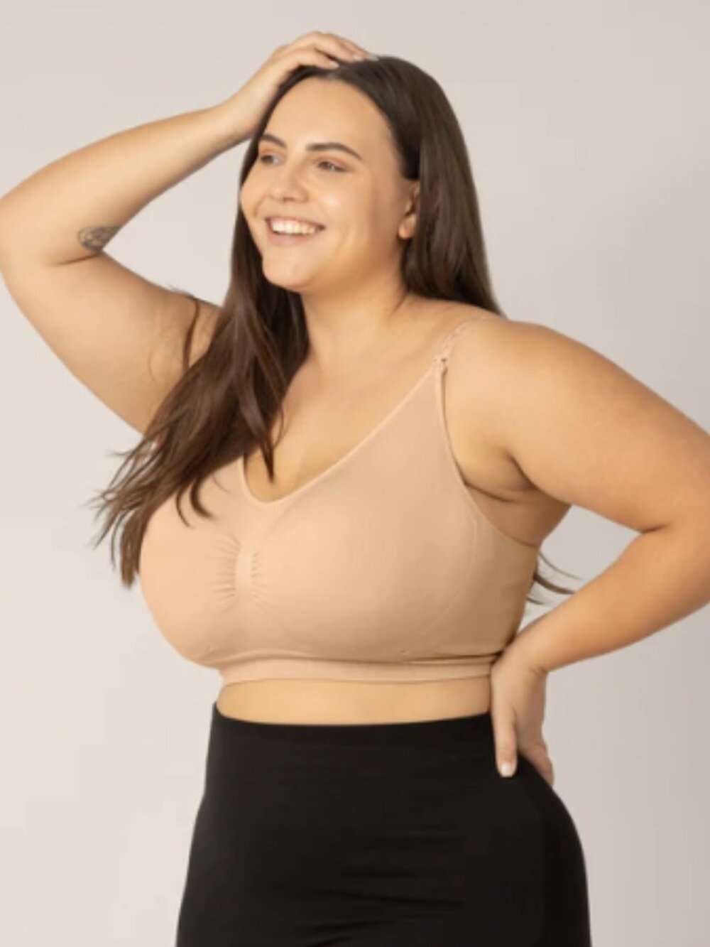 Kindred Bravely Sublime Hands-Free Pumping & Nursing Bra - XL - Busty - Beige